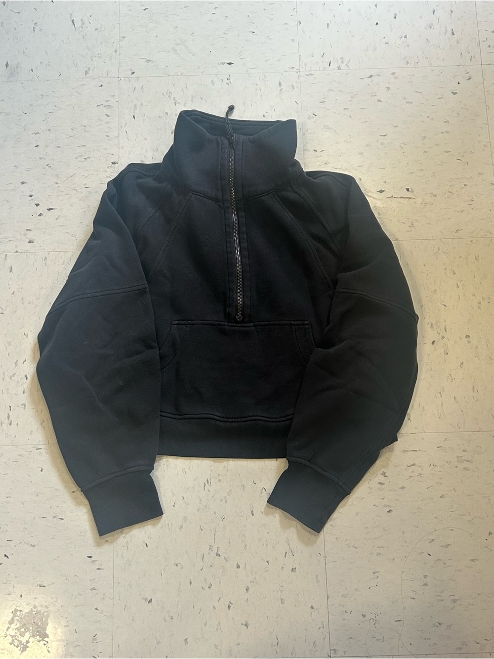 lululemon Black Half-Zip Funnel Neck Pullover
